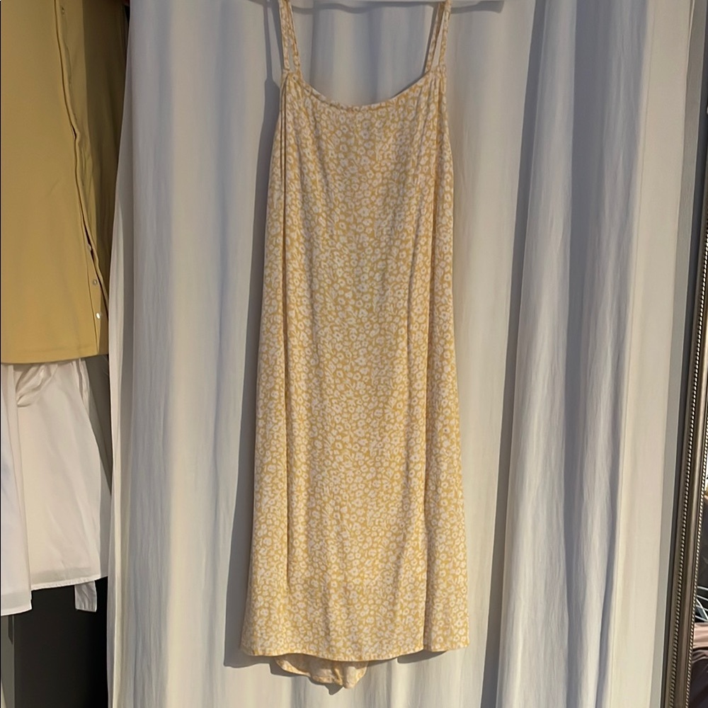American Eagle Yellow Floral Mini Dress